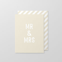 Mr & Mrs  - Greeting Card
