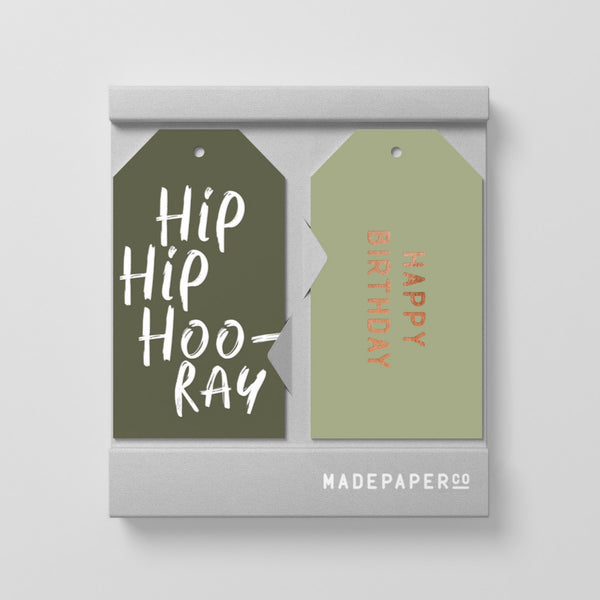 Hip Hip Hoo-ray - Gift Tags 10pk