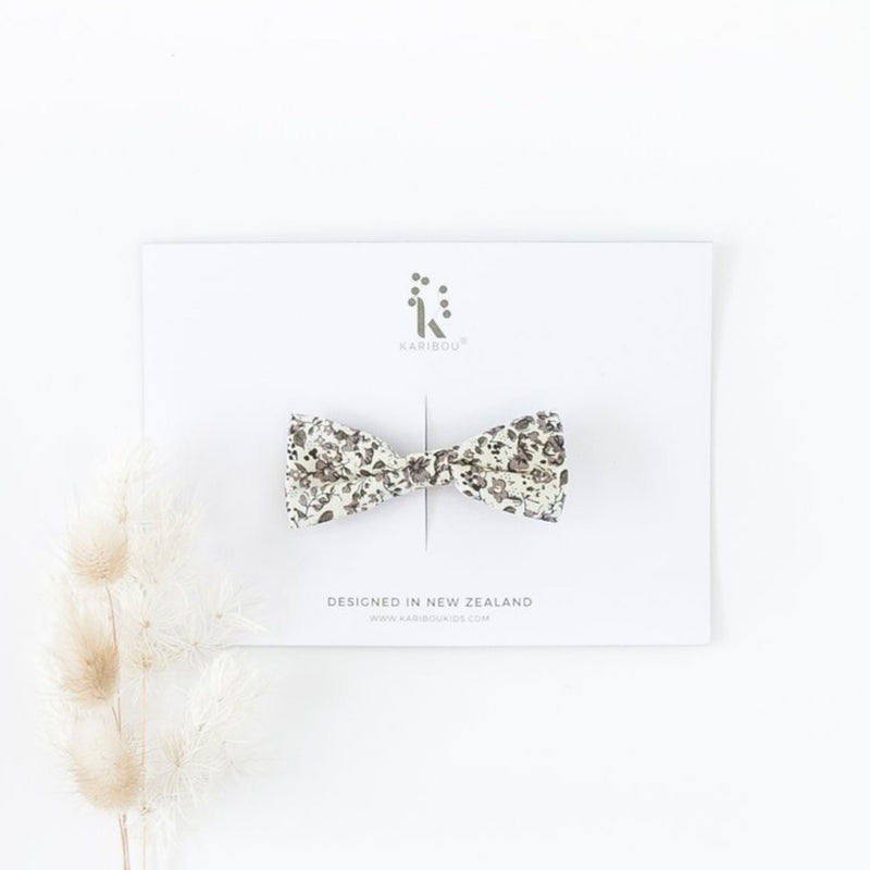 Sweetheart Cotton Bow Hair clip - Wildflower